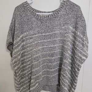 Vince Camuto Black and White Knit Sweater